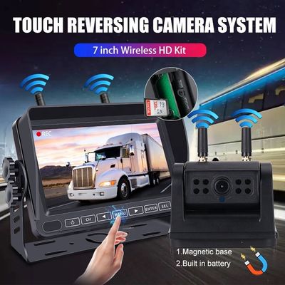 HD Combo 7-inch màn hình sạc pin không dây Backup hình ảnh ngược Camera