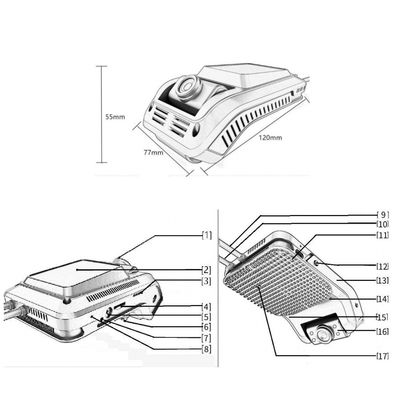 AI 4G Wifi 1080P báo động mệt mỏi Hệ thống hỗ trợ lái xe tiên tiến Dashcam CMSV6 GPS ADAS DSM BSM